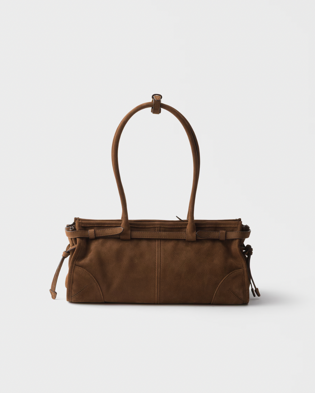Prada Bonnie medium nubuck leather handbag