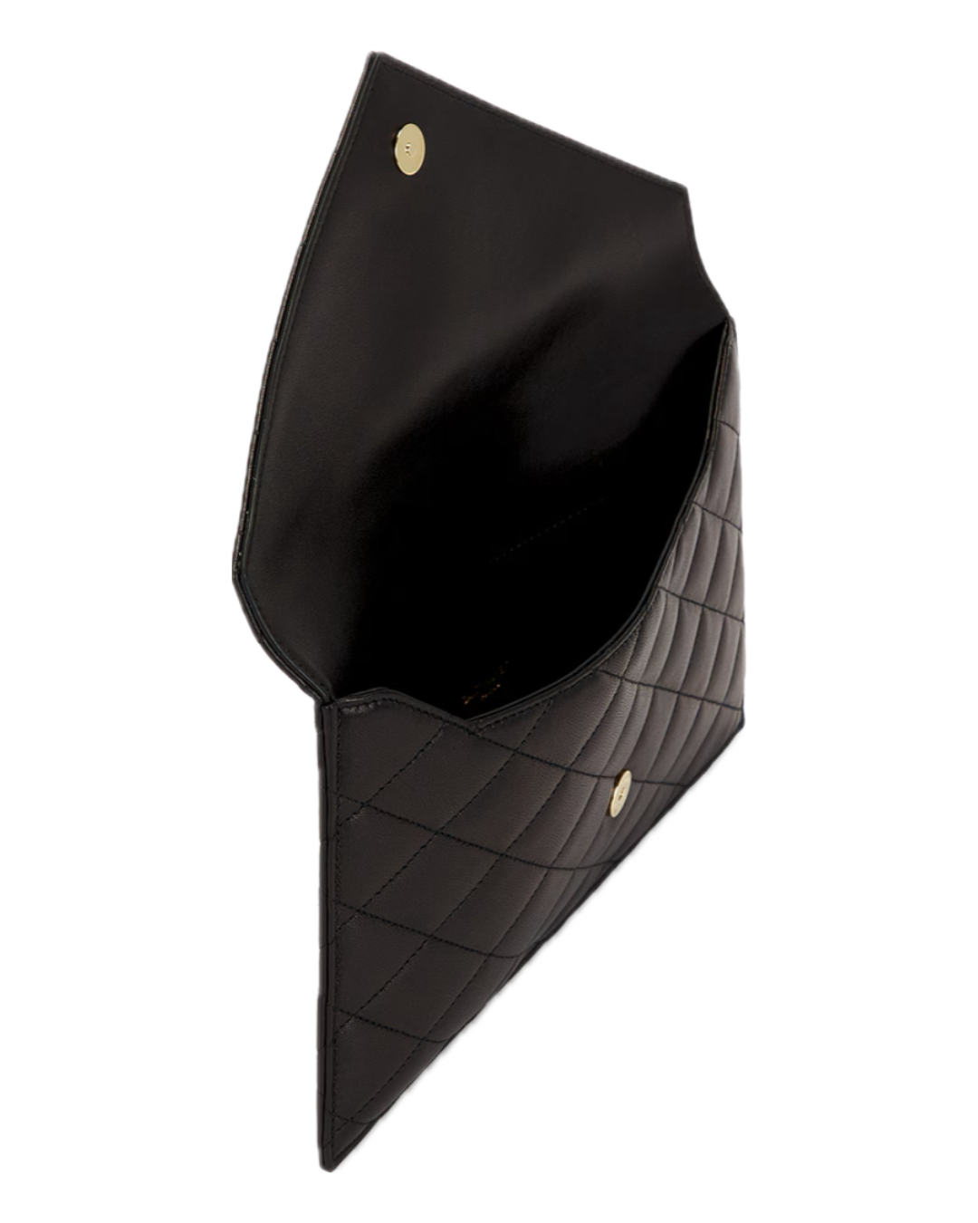 Saint Laurent Agneau Plume Matelasse Pouch