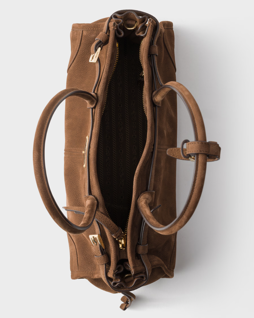 Prada Bonnie medium nubuck leather handbag
