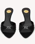 Jerry Mules in Satin Crepe and Rhinestones