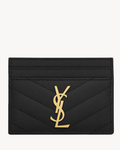 Cassandre Matelassé Card Case IN Grain de Poudre Leather