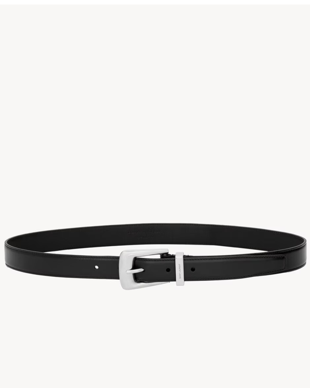 Saint Laurent Folk Belt in Smooth Leather