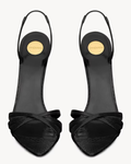 Saint Laurent Kate Sandals in Python-Embossed Leather