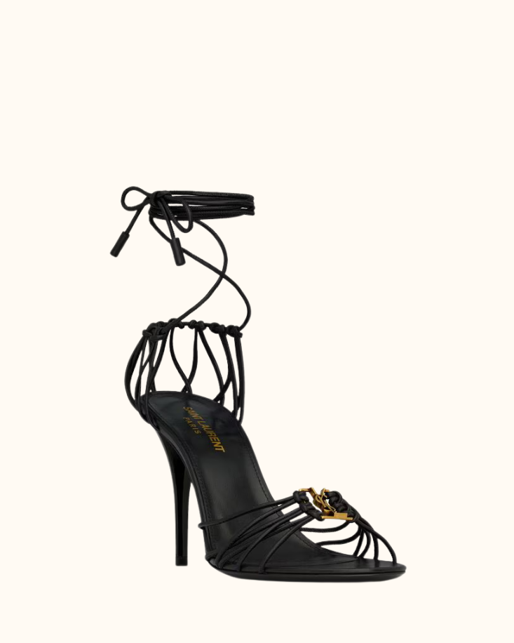 Saint Laurent Babylon’s Sandals in Smooth Leather