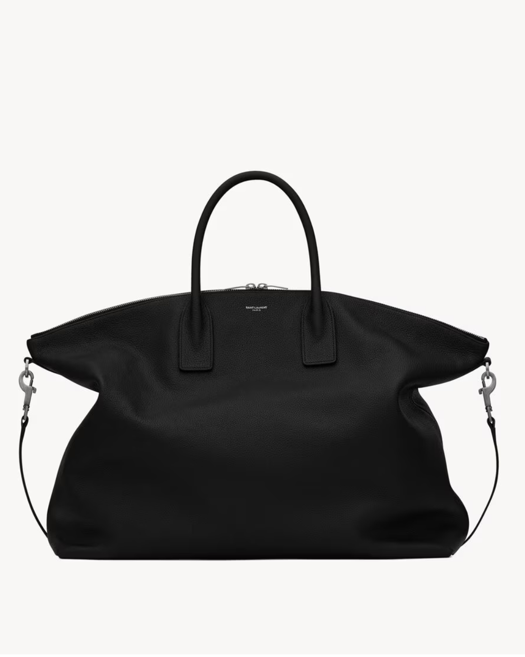 Saint Laurent Bowling Tote in Grained Leather