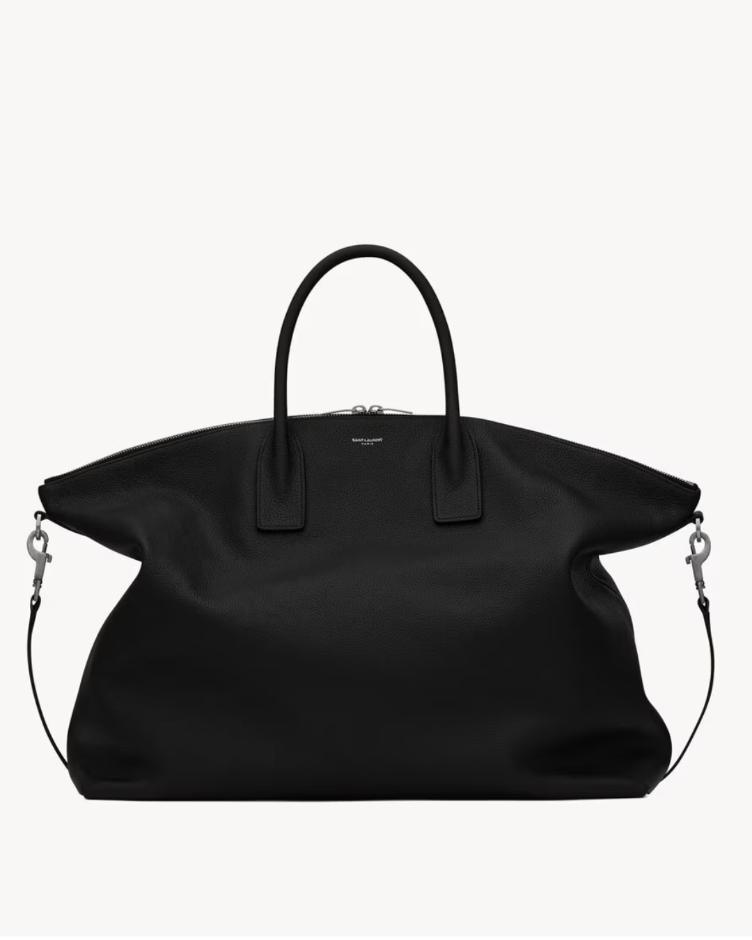 Saint Laurent Bowling Tote in Grained Leather