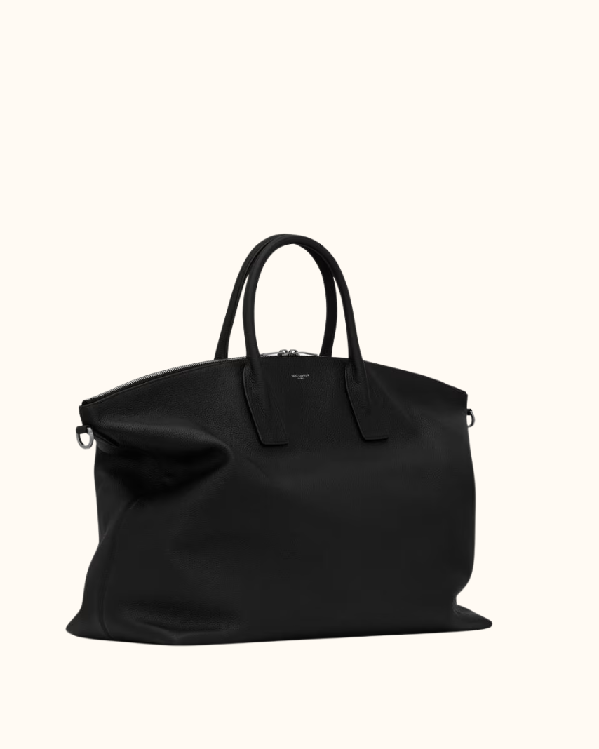 Saint Laurent Bowling Tote in Grained Leather