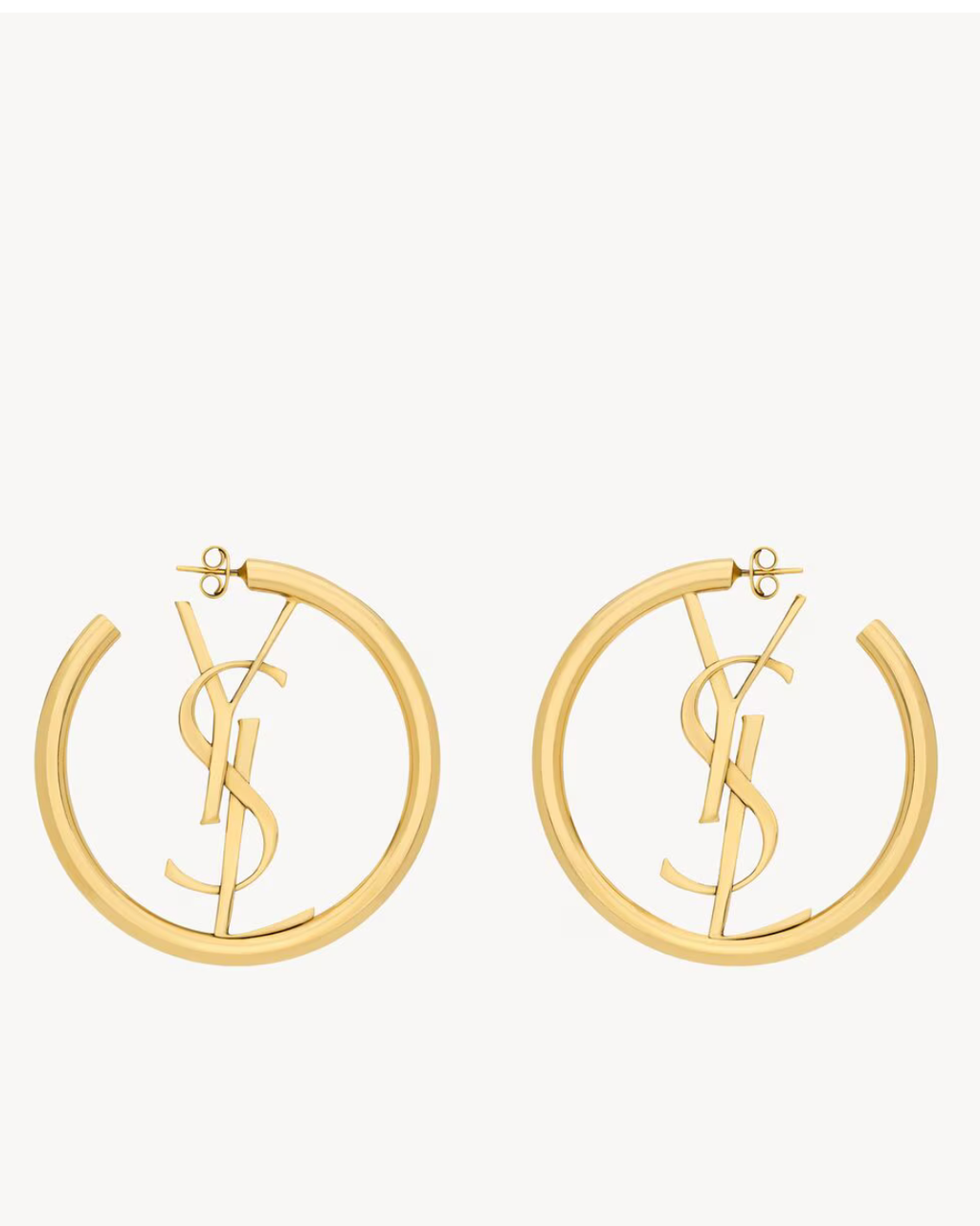 Saint Laurent Cassandre Hoop Earrings