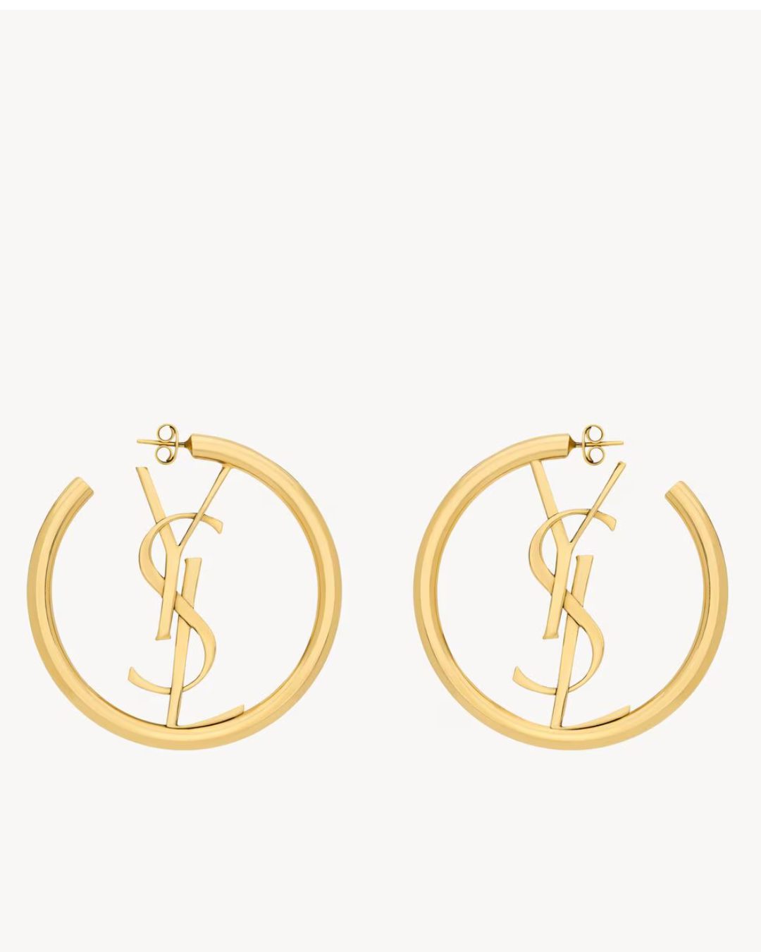 Saint Laurent Cassandre Hoop Earrings