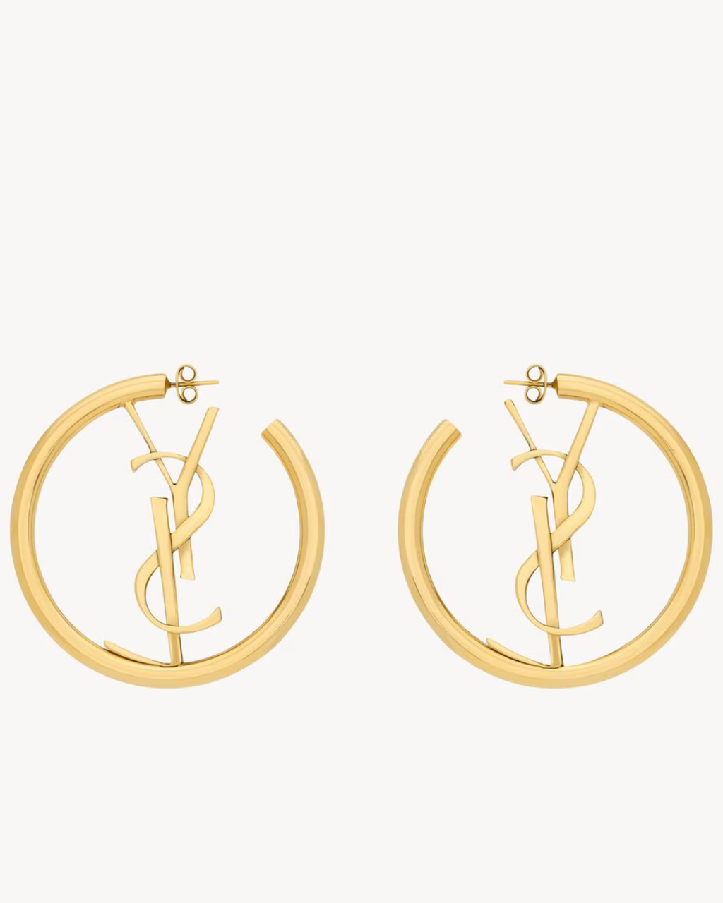 Saint Laurent Cassandre Hoop Earrings