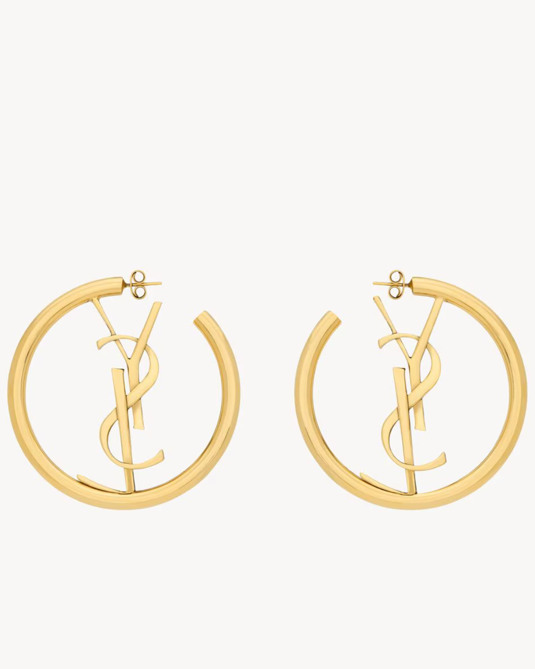 Saint Laurent Cassandre Hoop Earrings