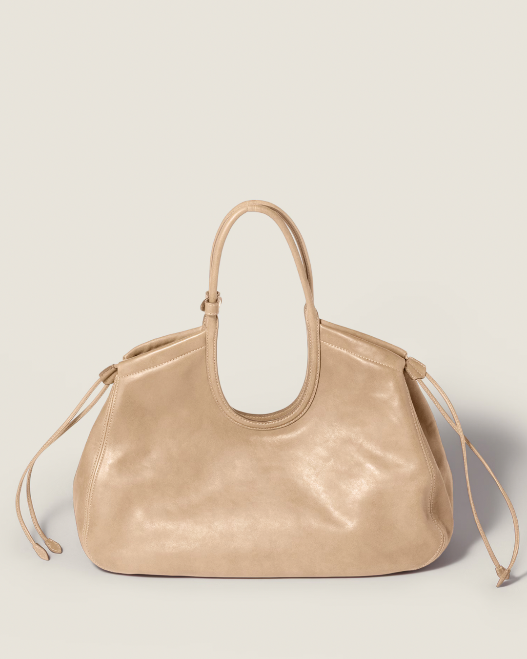 Miu Miu Ivy Nappa Leather Shopping Bag