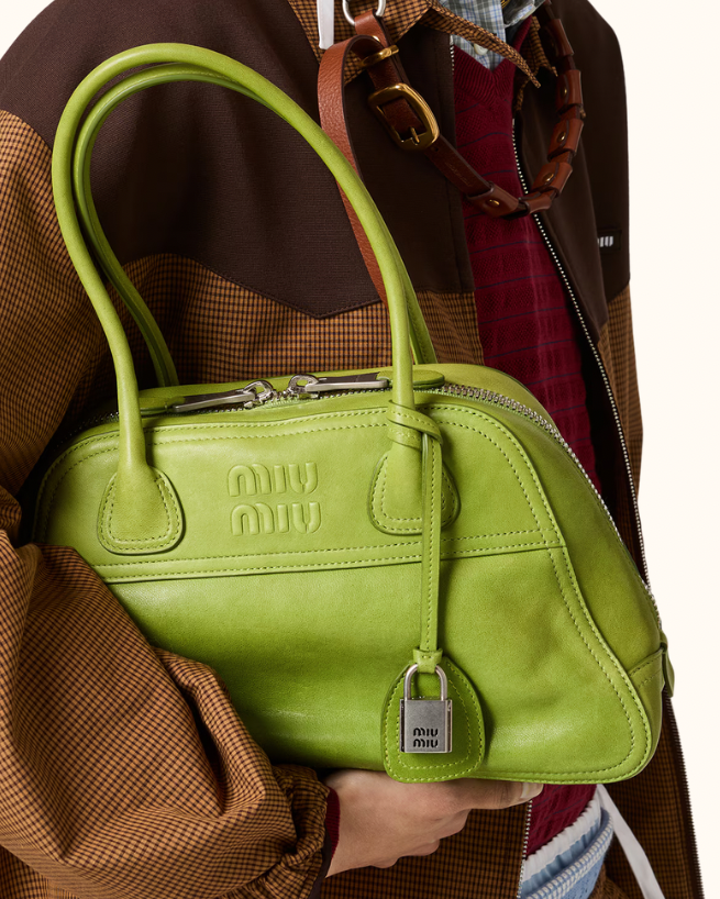 Miu Miu Vivant Nappa Leather Bag