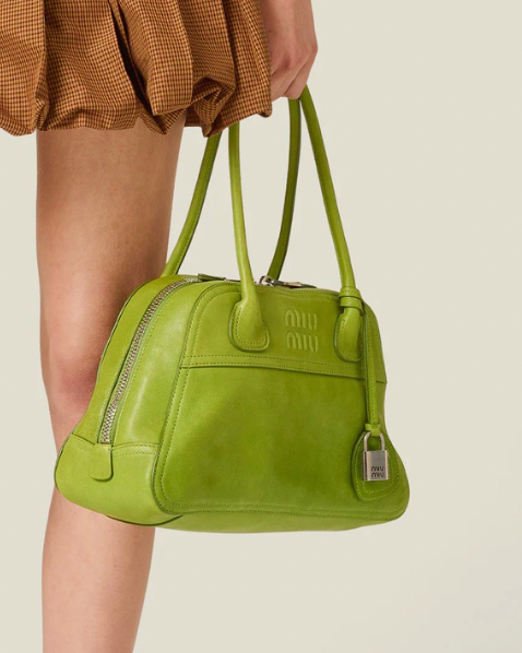 Miu Miu Vivant Nappa Leather Bag