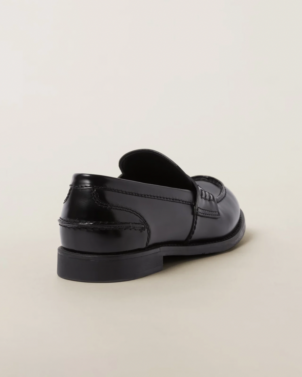 Miu Miu Brushed Leather Penny Loafers