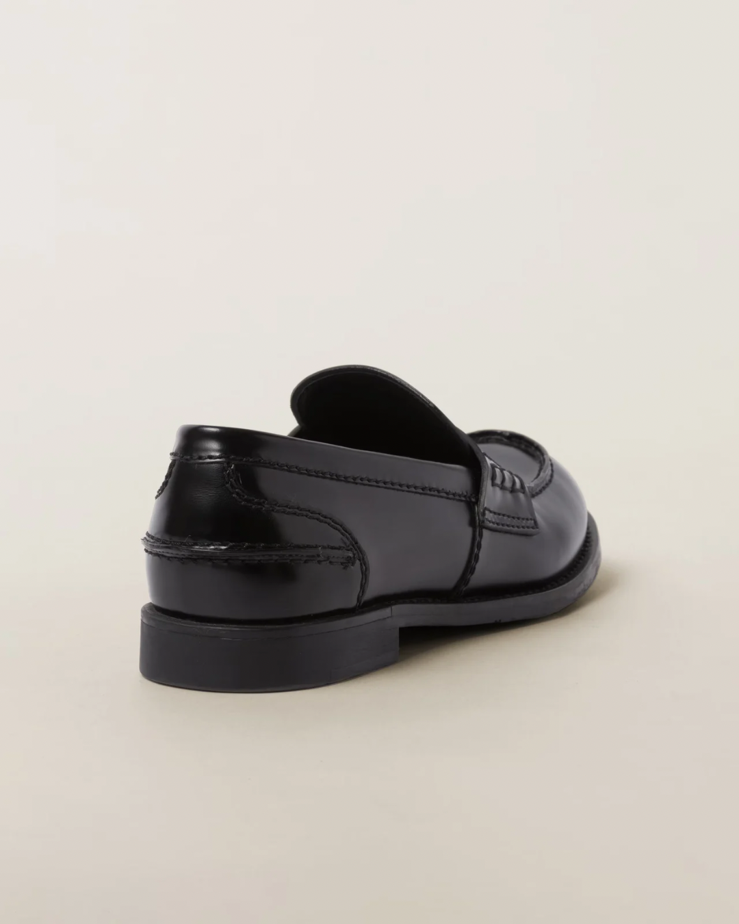Miu Miu Brushed Leather Penny Loafers