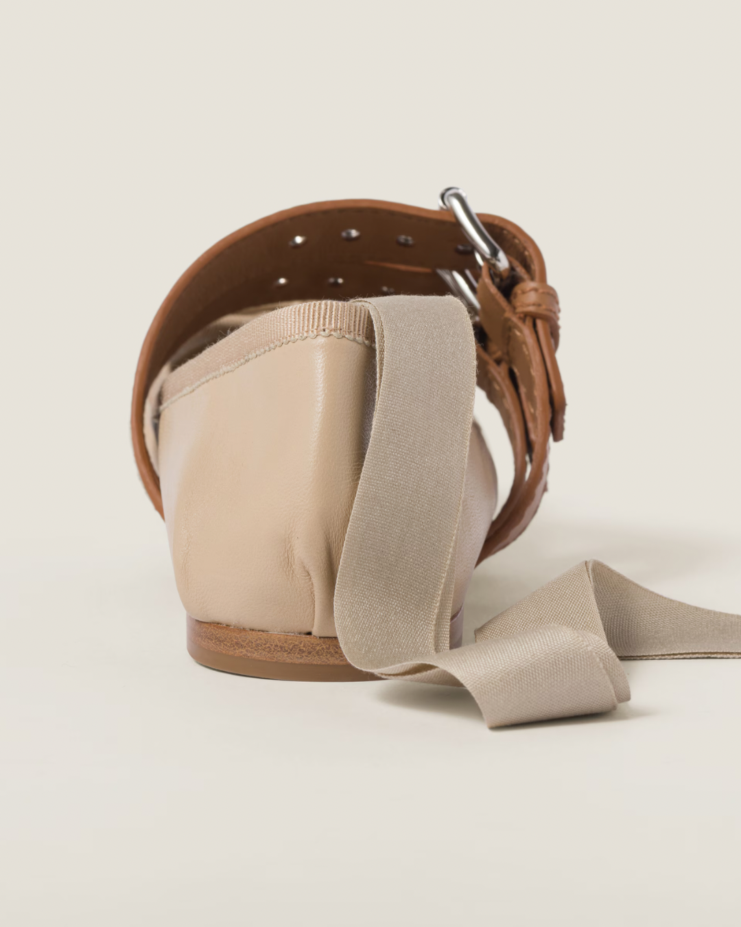 Miu Miu Nappa and Calf Leather Ballerinas