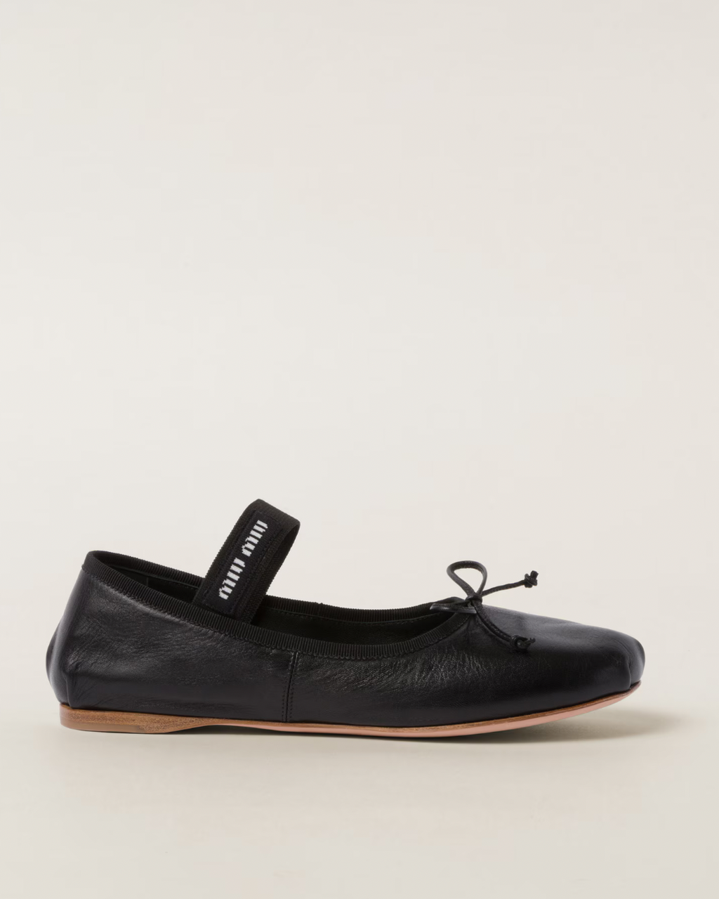 Miu Miu Leather Ballerinas
