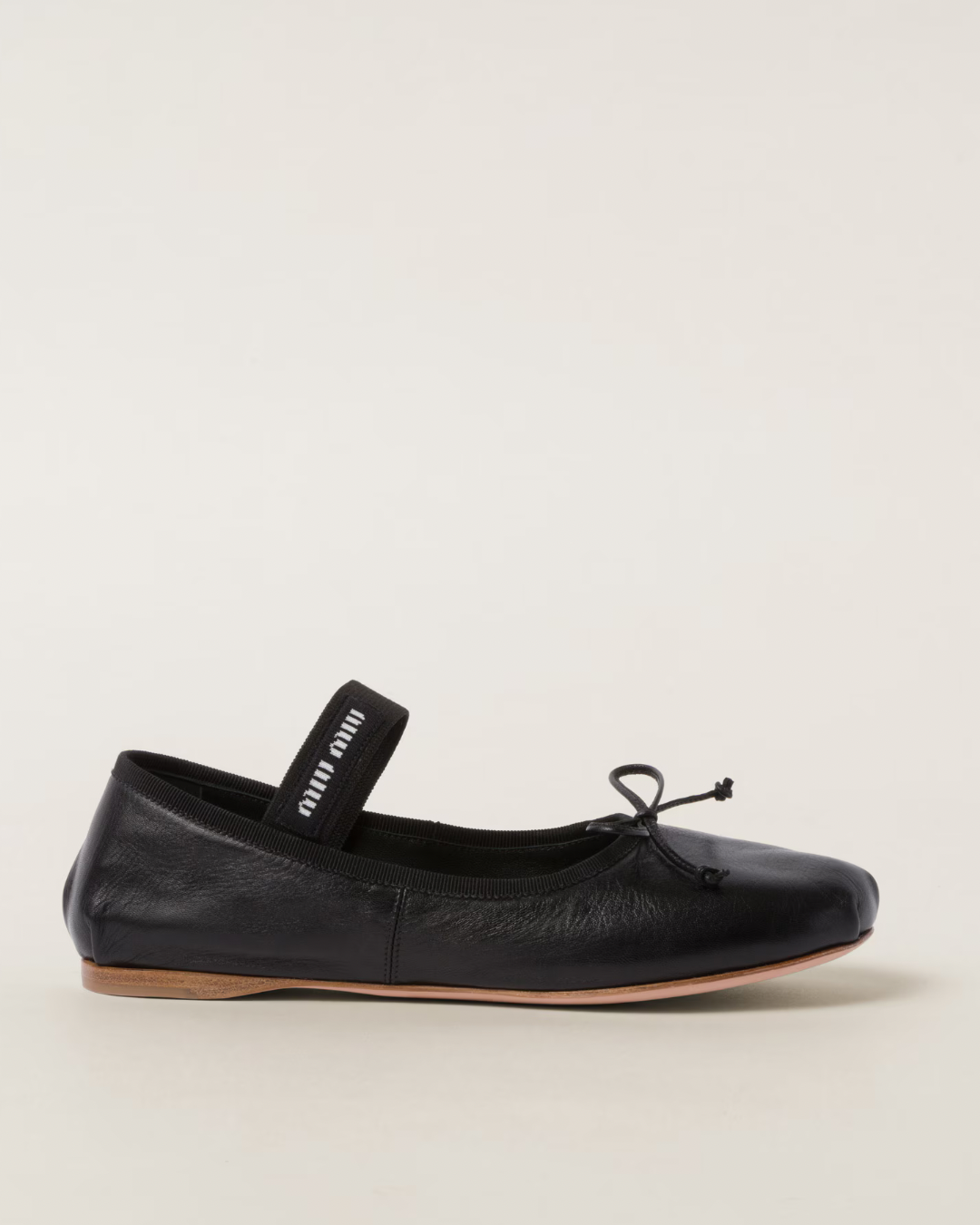 Miu Miu Leather Ballerinas