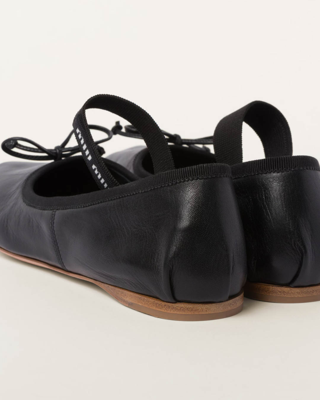 Miu Miu Leather Ballerinas
