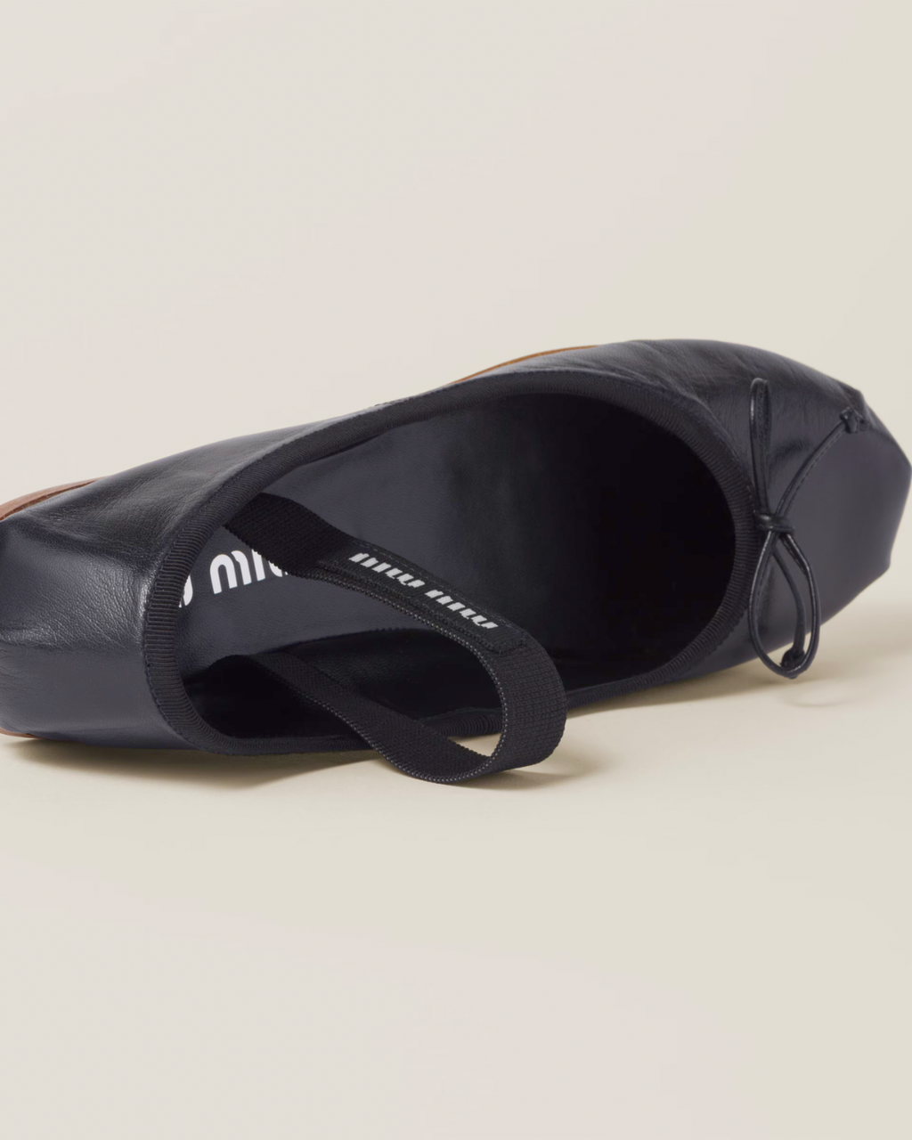 Miu Miu Leather Ballerinas