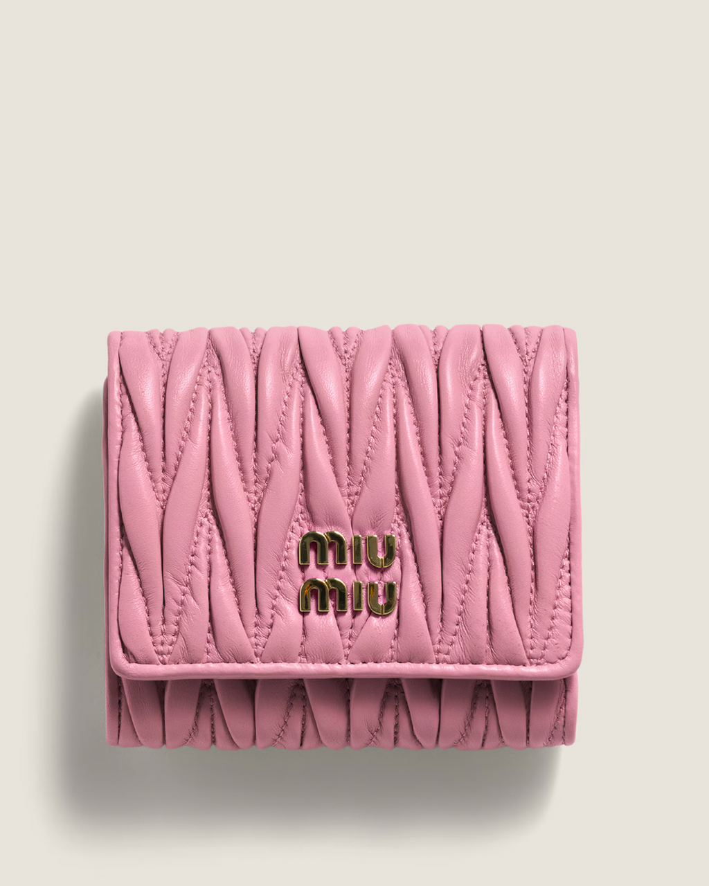 Miu Miu Small Matelassé Nappa Leather Wallet