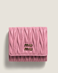 Miu Miu Small Matelassé Nappa Leather Wallet