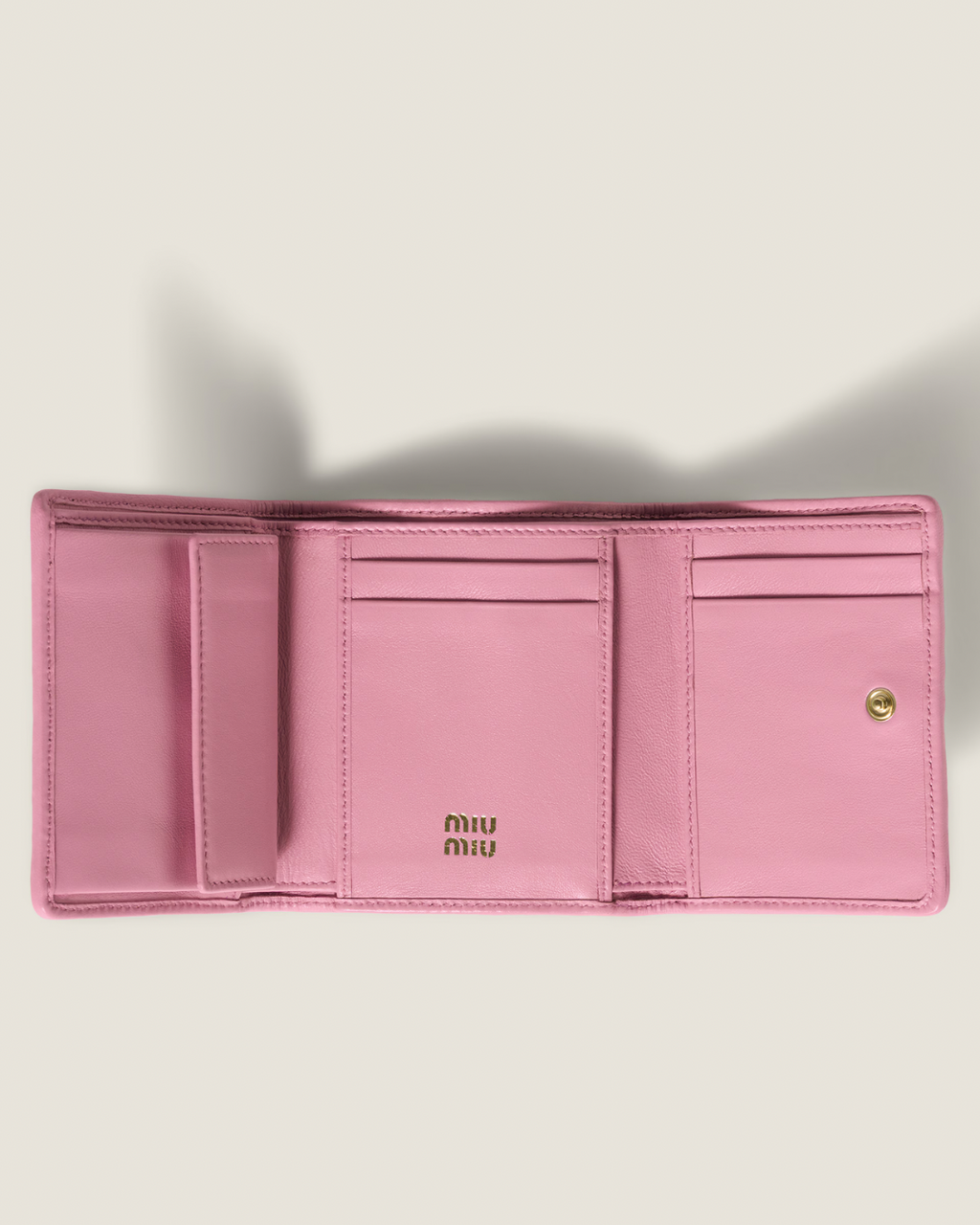 Miu Miu Small Matelassé Nappa Leather Wallet