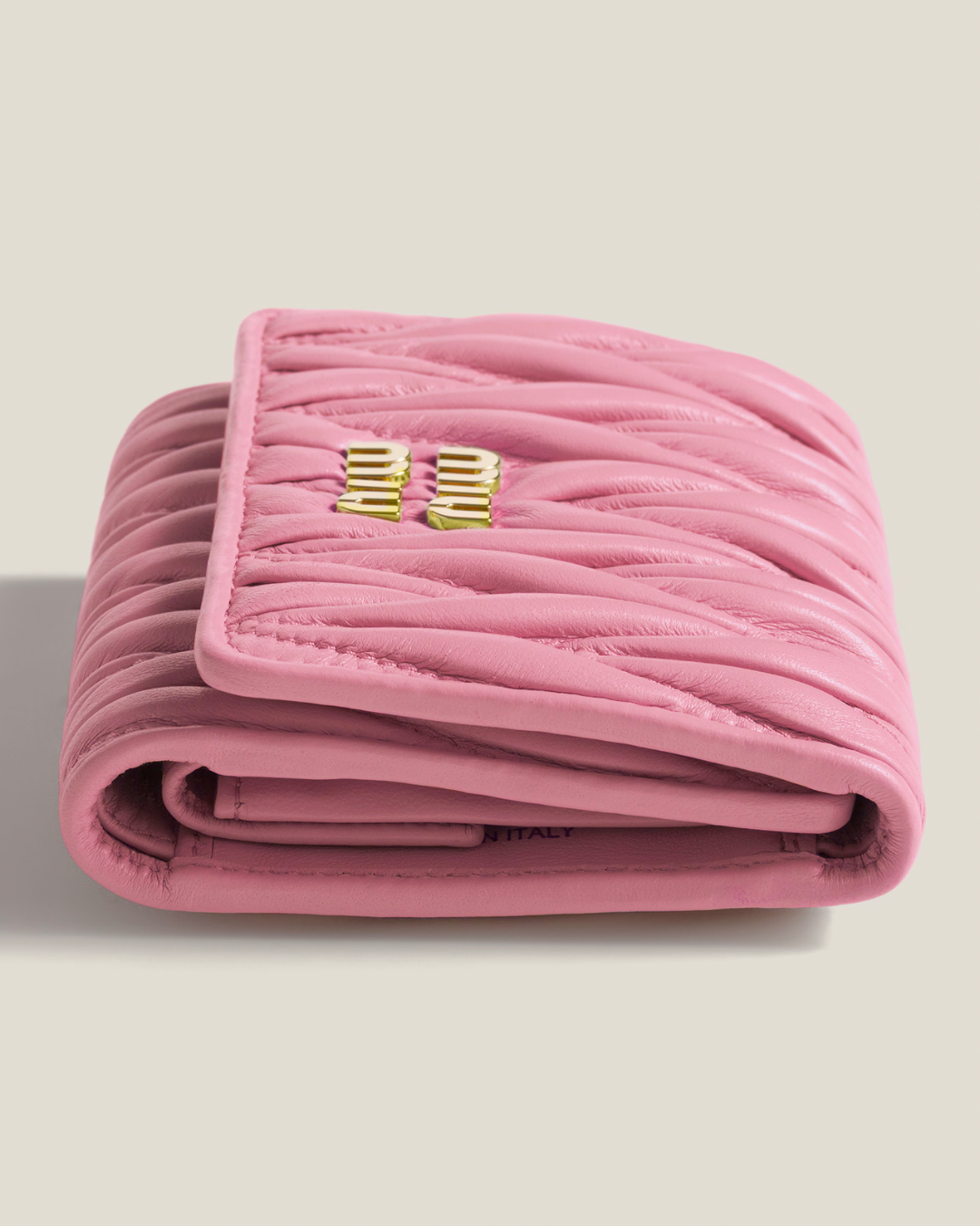Miu Miu Small Matelassé Nappa Leather Wallet