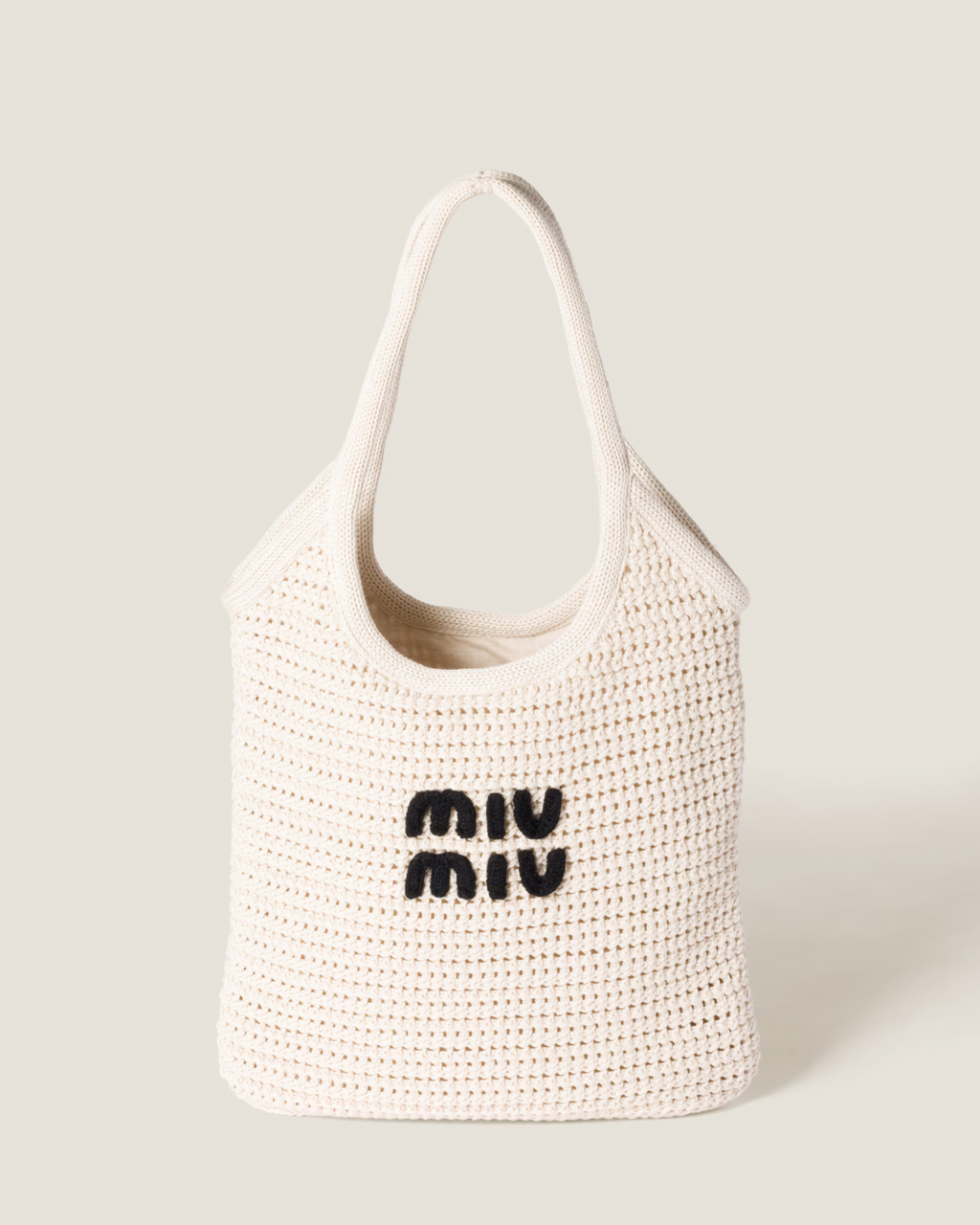 Miu Miu Ivy Raffia-effect tote bag