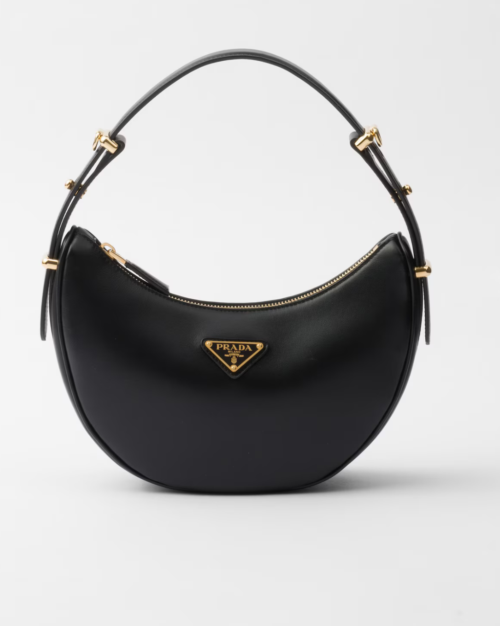Prada Arqué Small Leather Shoulder Bag