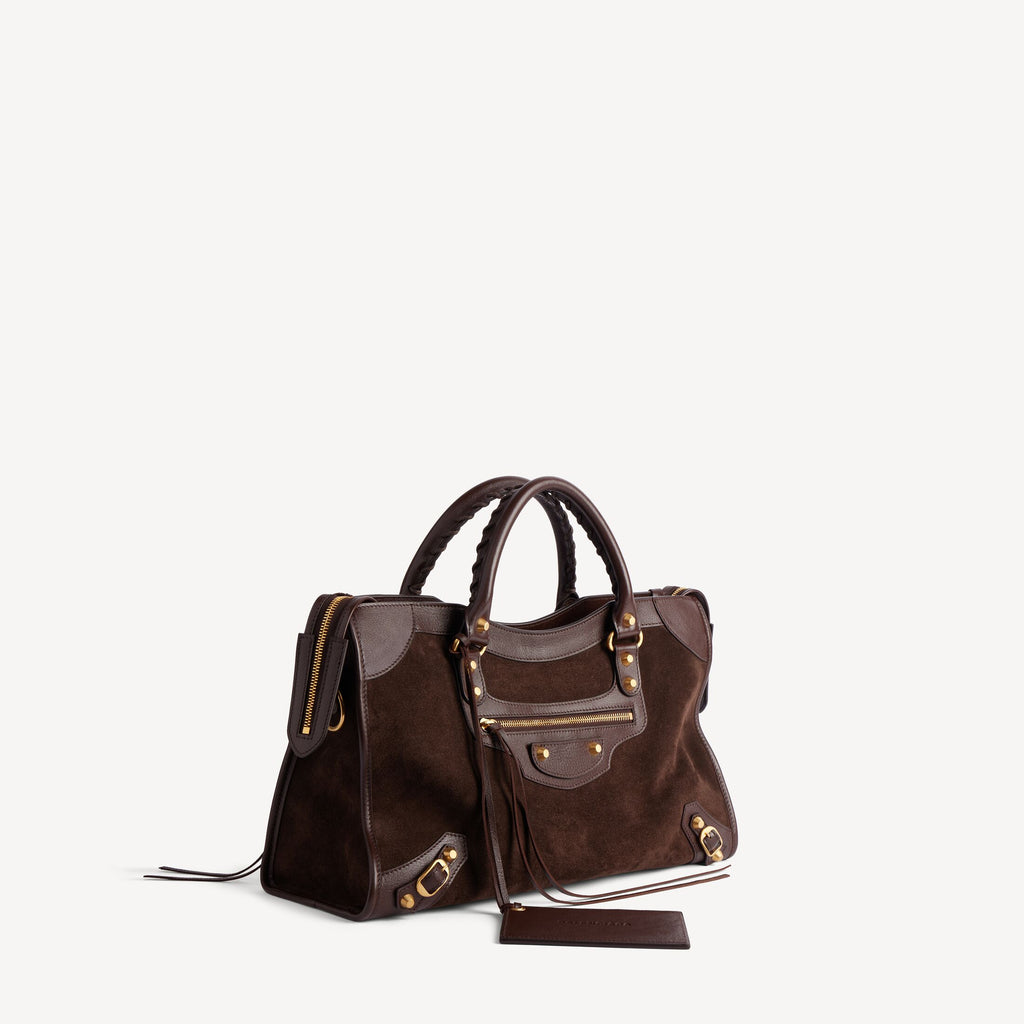 WOMEN'S LE CITY BAG MEDIUM IN MOKA