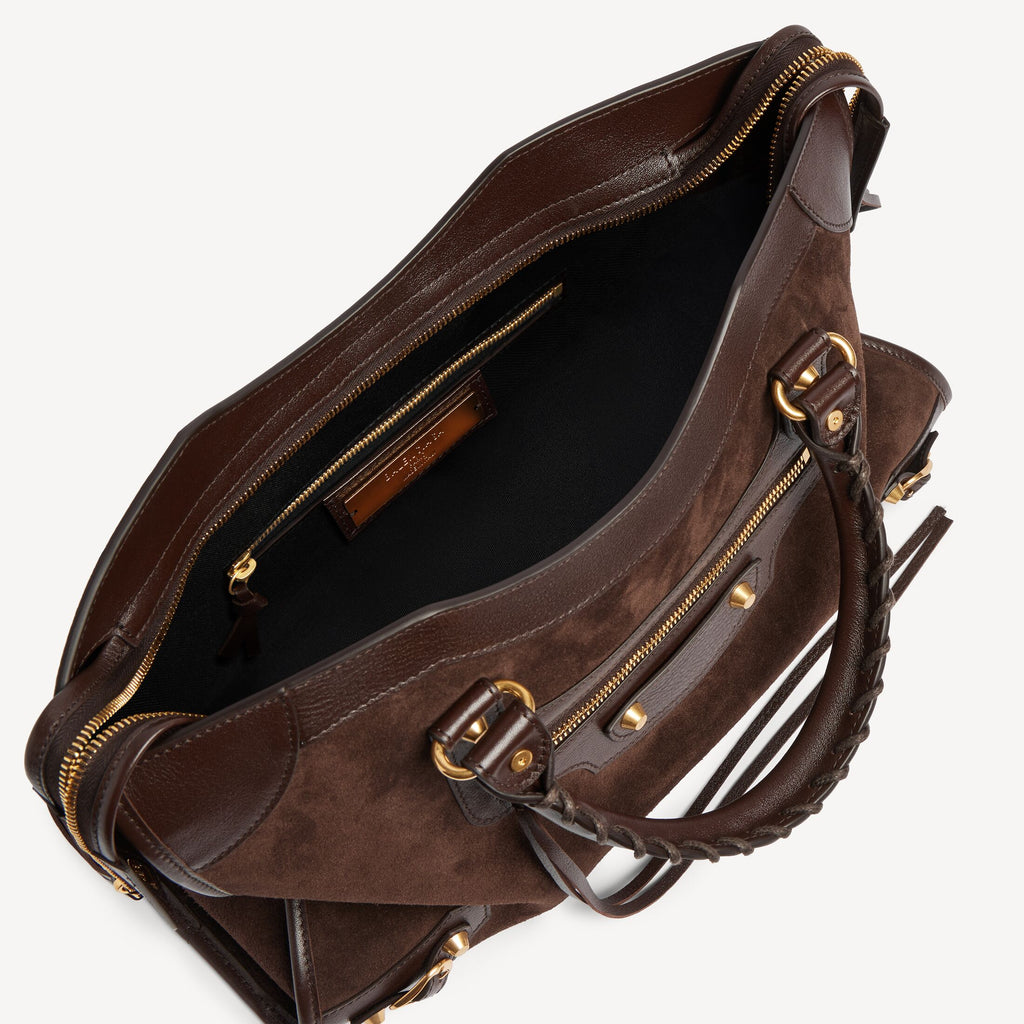 WOMEN'S LE CITY BAG MEDIUM IN MOKA