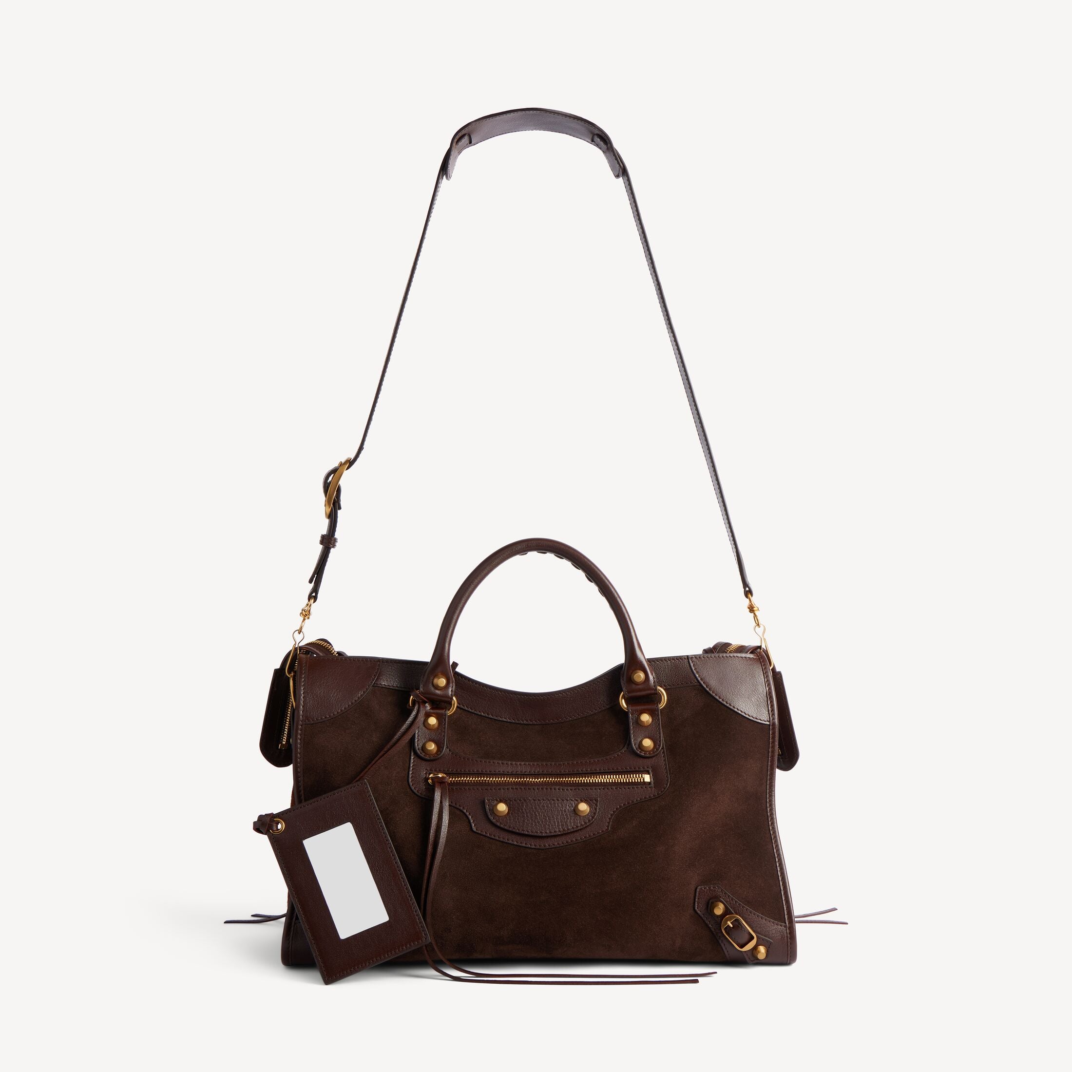 WOMEN'S LE CITY BAG MEDIUM IN MOKA