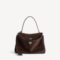BALENCIAGA WOMEN'S RODEO HANDBAG MEDIUM IN LIGHT ESPRESSO
