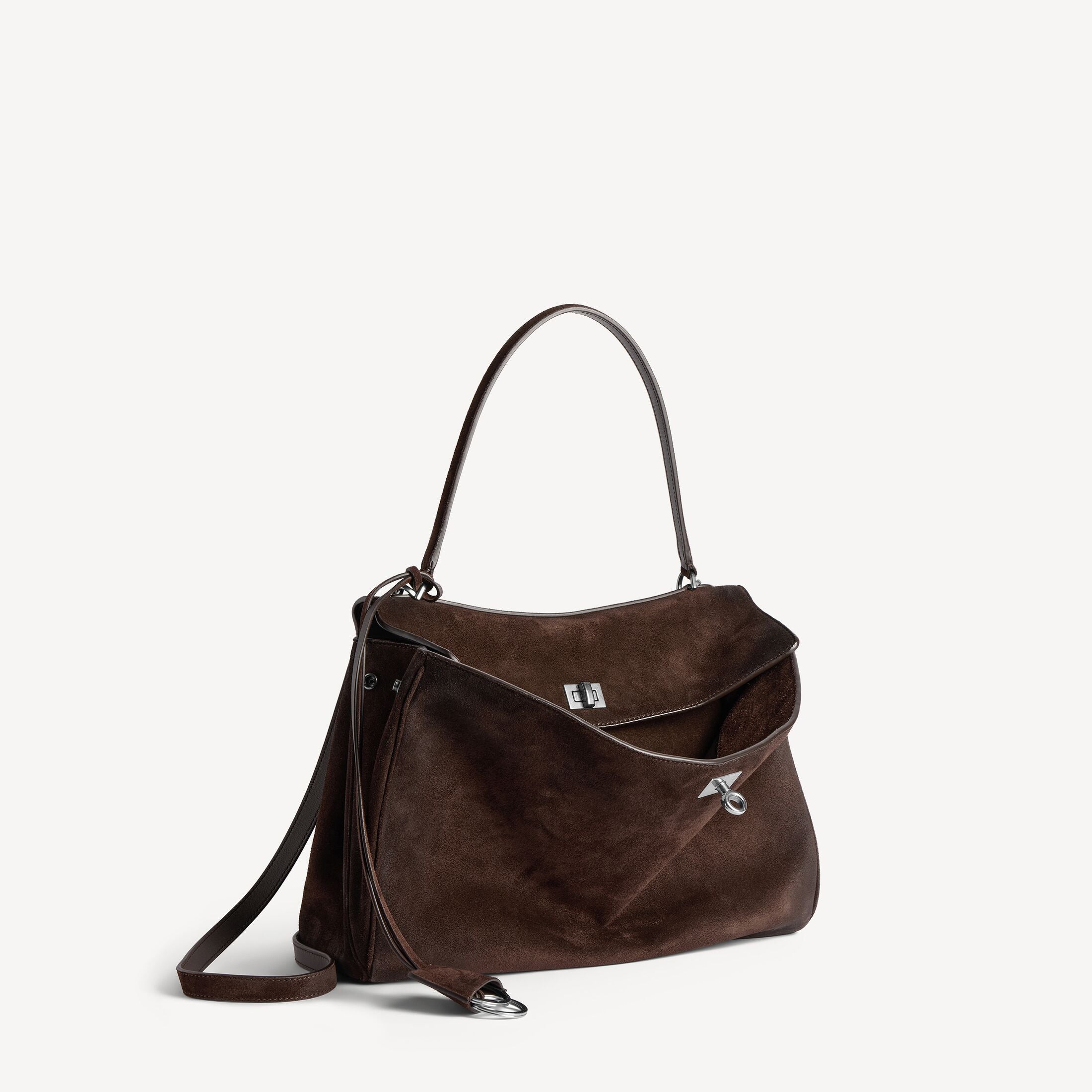 BALENCIAGA WOMEN'S RODEO HANDBAG MEDIUM IN LIGHT ESPRESSO
