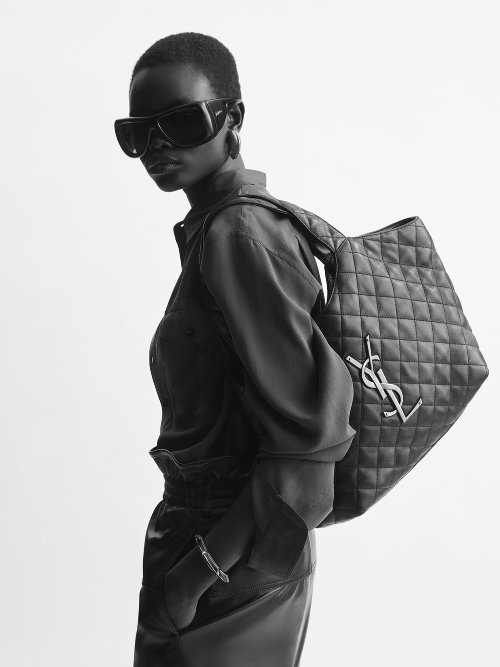 Saint Laurent ICARE MEDIUM IN QUILTED NAPPA