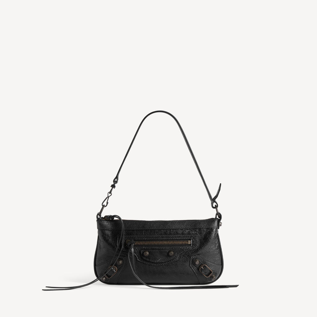 WOMEN'S LE CITY POUCH ON STRAP IN BLACK