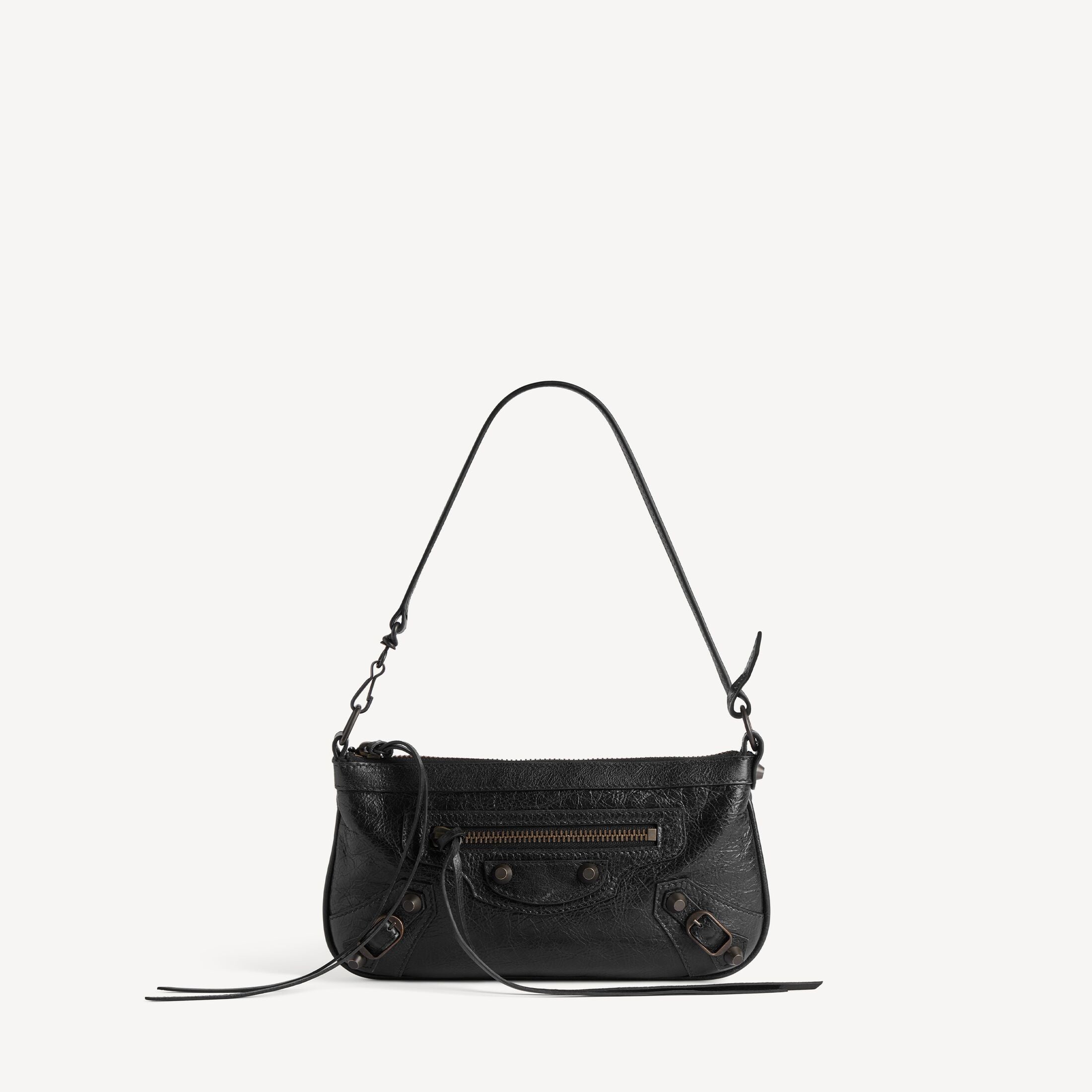 WOMEN'S LE CITY POUCH ON STRAP IN BLACK