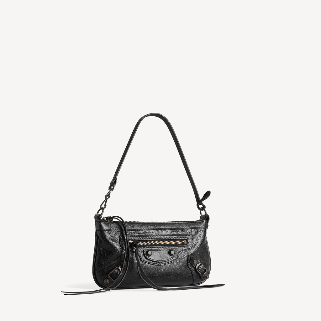 WOMEN'S LE CITY POUCH ON STRAP IN BLACK