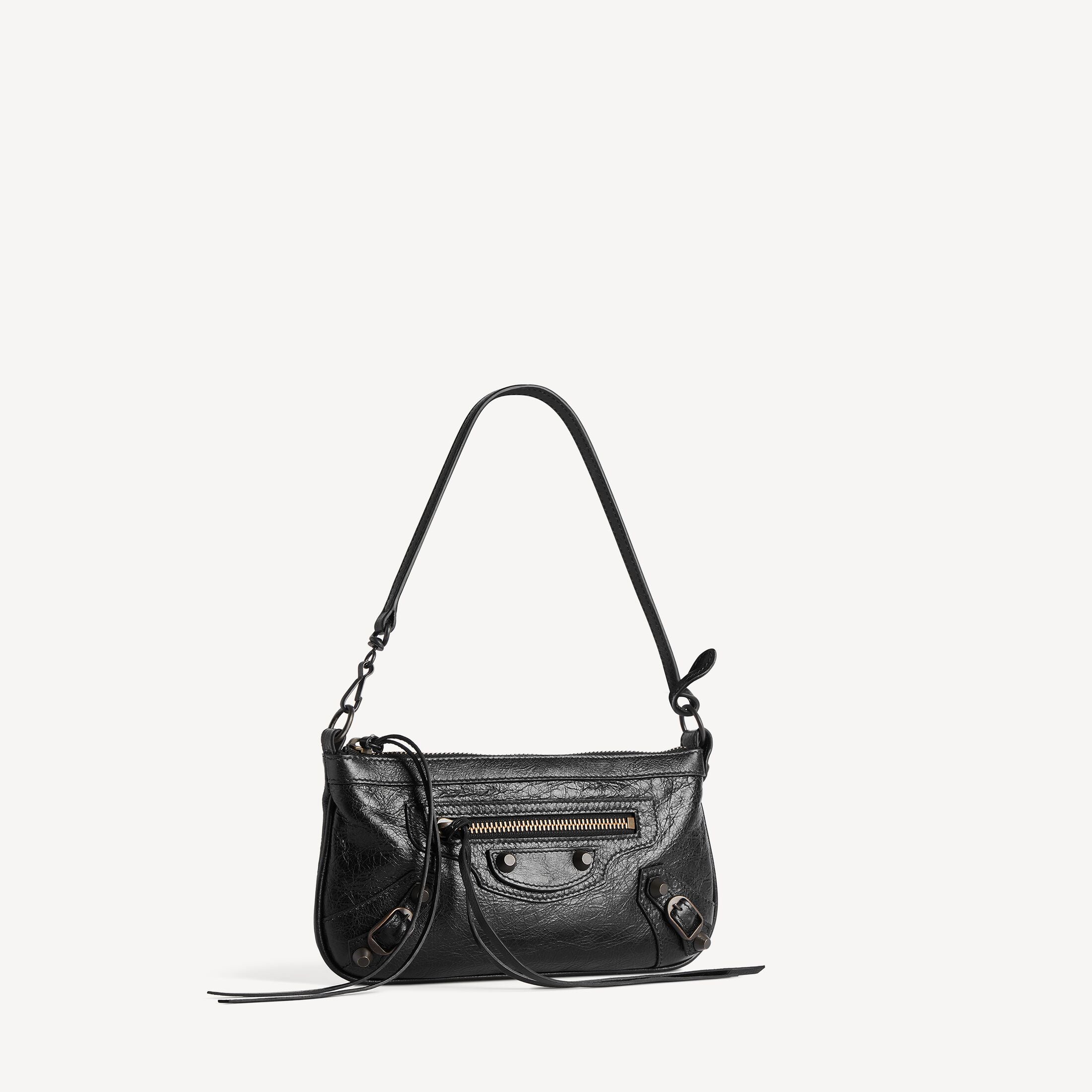 WOMEN'S LE CITY POUCH ON STRAP IN BLACK
