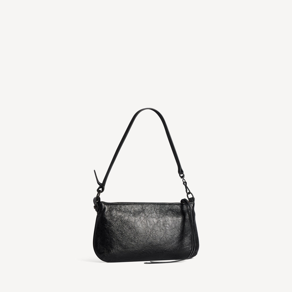WOMEN'S LE CITY POUCH ON STRAP IN BLACK