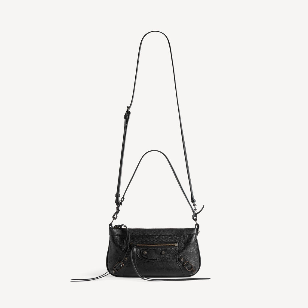 WOMEN'S LE CITY POUCH ON STRAP IN BLACK