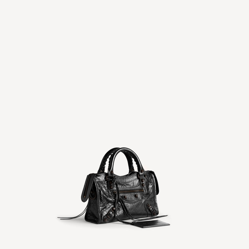 Balenciaga WOMEN'S LE CITY BAG MINI IN BLACK