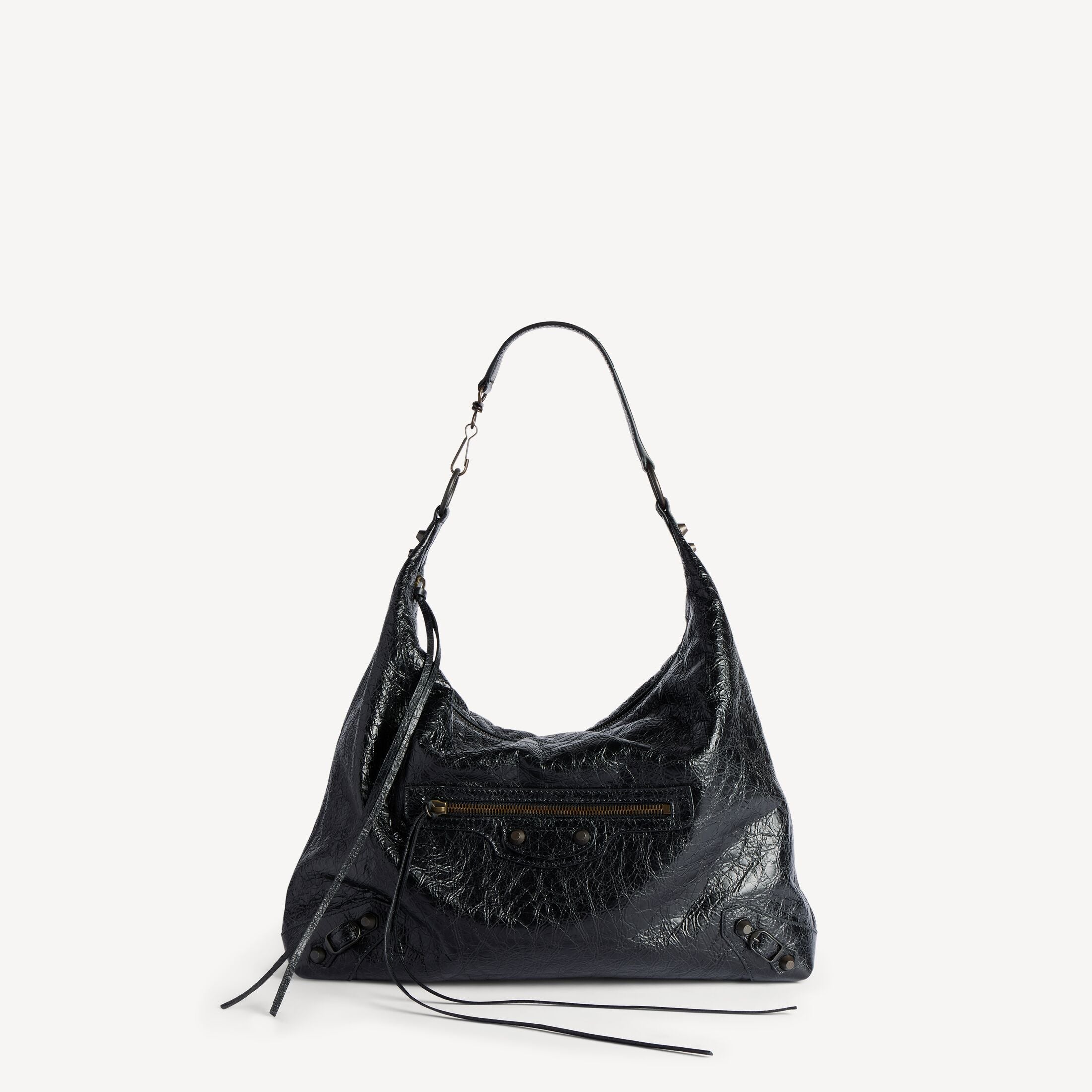 BALENCIAGA WOMEN'S LE CITY HOBO BAG MEDIUM IN BLACK
