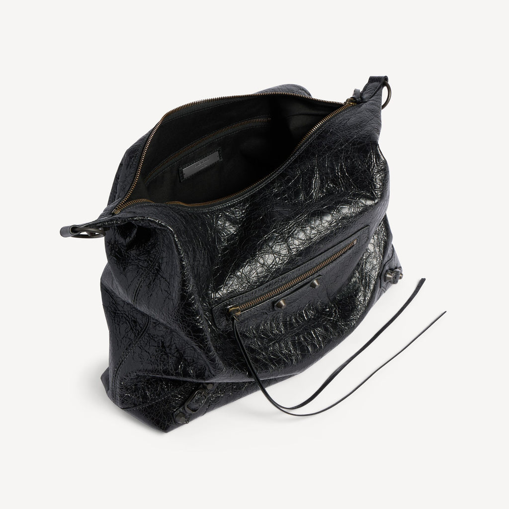 BALENCIAGA WOMEN'S LE CITY HOBO BAG MEDIUM IN BLACK