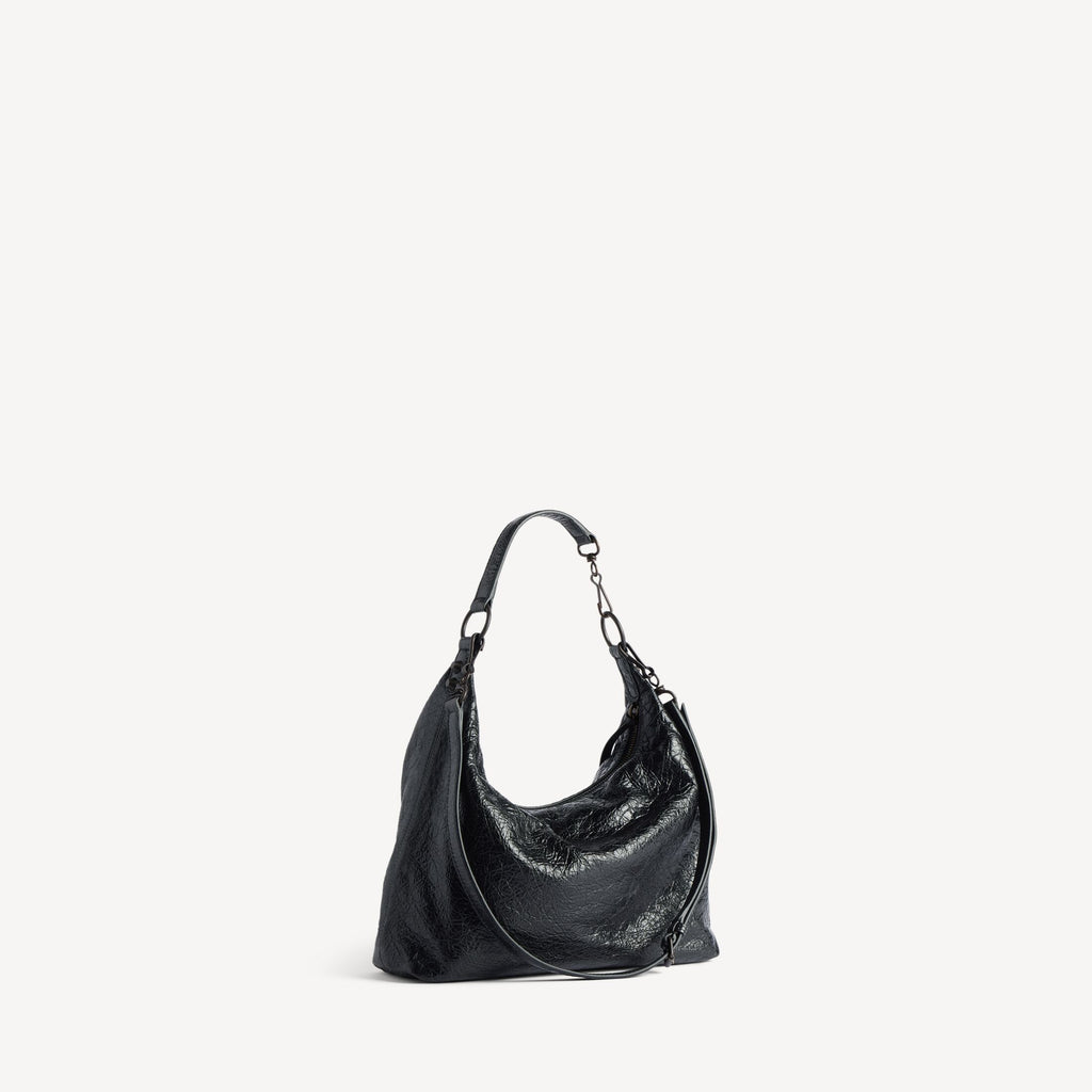 BALENCIAGA WOMEN'S LE CITY HOBO BAG SMALL IN BLACK