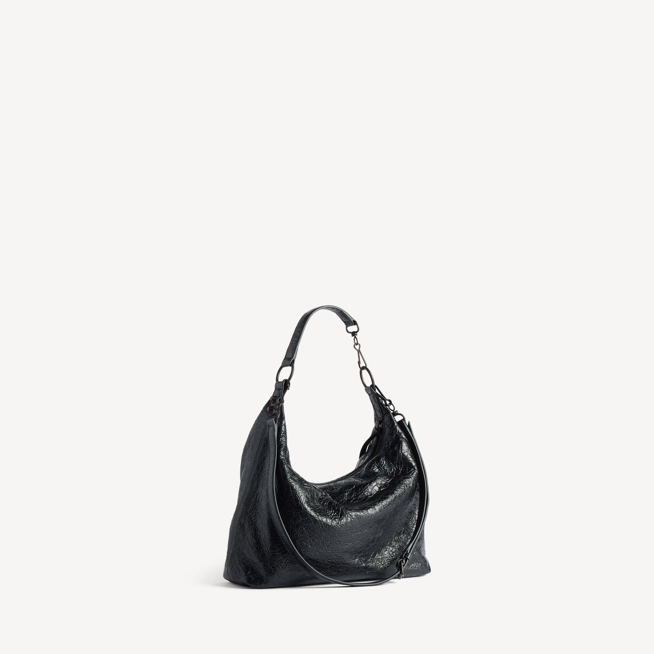 BALENCIAGA WOMEN'S LE CITY HOBO BAG SMALL IN BLACK