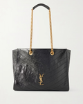 Saint Laurent Niki small crinkled-leather tote