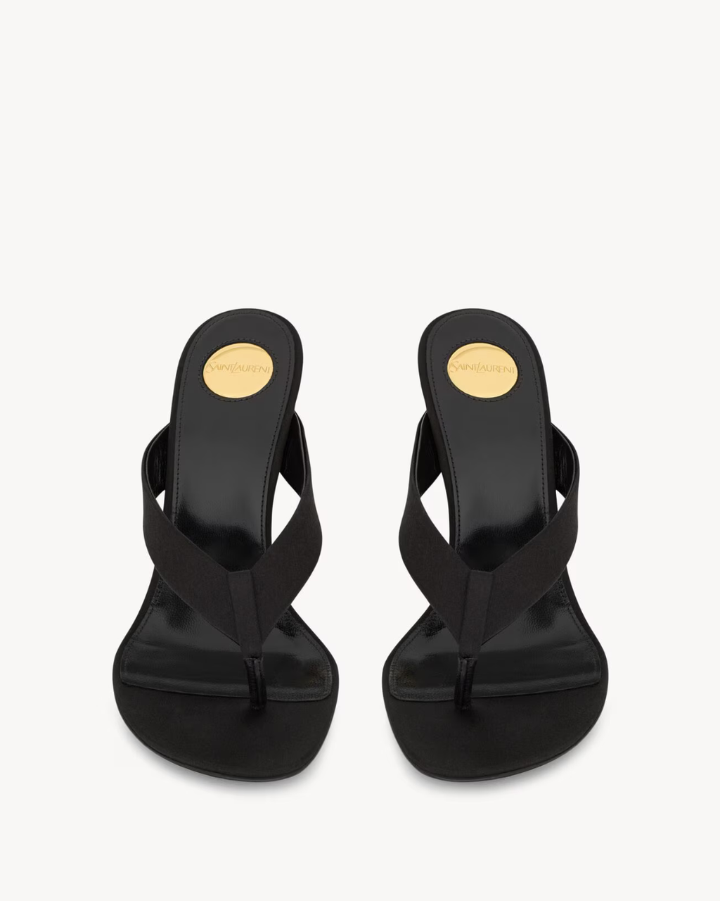 Saint Laurent Opyum Mules in Satin CREPE